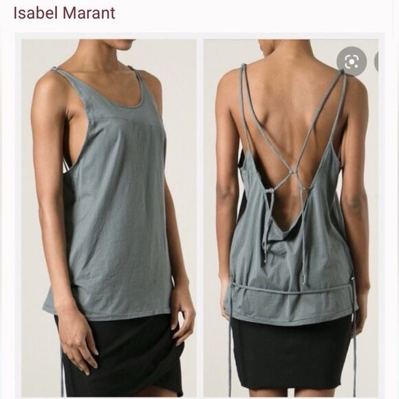 Isabel Marant Green Strappy Tank Size 38/6 - Picture 1 of 11